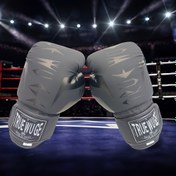 Resim 1 Çift Boks Antrenman Eldiveni, Hızlı Kapanış, Non-Textile PU Malzeme, Beyaz Şeritler ile Siyah, Muay Thai, MMA ve Kickboks için Koruyucu Ekipman, Martial Arts Antrenman Ekipmanı, Kickboks Eldivenleri | Çarpıcı Tasarım | Dayanıklı İnşaat 