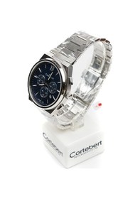 Resim İsviçre Cortebert Safir Cam Fonksiyonlu Laci Erkek Kol Saati Gümüş 