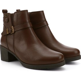 Resim Gönderi R Kadın Kahve Floter Fermuarlı Kalın Topuklu Hakiki Deri Bot Gkzb13448491 Kahve 