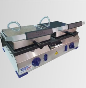 Resim Çift Baskılı 8+8 Dilim Sanayi Tip Döküm Elektrikli Tost Makinesi 