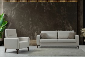 Resim Kristal 3+1 Berjer Koltuk Takımı Bej Bej 