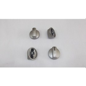 Resim Siemens Uyumlu Ocak Düğmesi Gri Renk , Set Üstü Ocak Düğme 4 Lü - 446348910 