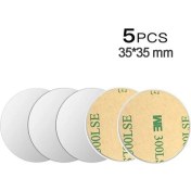 Resim GongtuShop 5 Adet Gümüş 35X35MM Tarzı Manyetik Araç Telefonu Tutucu Için Manyetik Metal Plaka Disk Evrensel Demir Levha Etiket Telefon Standı Montajı Için Otomatik Adsorpsiyon (Yurt Dışından) 
