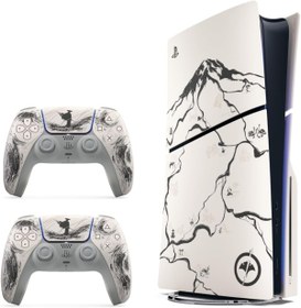 Resim Sony PlayStation5 Slim Ghost of Yotei Black Limited Edition Bundle + 2 Gamepad (İthalatçı Garantili) 