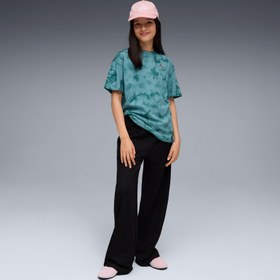 Resim Puma Essentials Relaxed Tie-Dye Çocuk Yeşil T-Shirt 