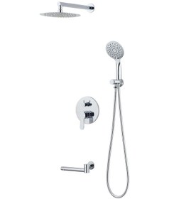 Resim Gms Ankastre Yuvarlak 3 Yönlü Banyo Duş Bataryası Ank007 Krom 