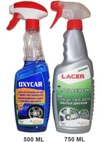 Resim İtalyan ATAS Oxycar 500ml & Lacer 750ml Jant Temizlik Seti 