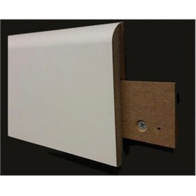 Resim BY İSTANBUL 24,4 Mt Yalı Serisi Saten Beyaz Pvc Kaplama Parke Süpürgeligi T8 