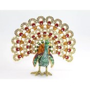 Resim Swarovski Taşlı Tavuskuşu Model 3 