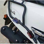 Resim Chuangyinshop Kh-fiber Blue Universal Motorcycle Fairing Koruma Motor Kaputu 2 Parça Çizilmeye Dayanıklı 20 24 26mm Tüp 