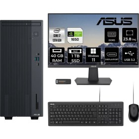 Resim Asus Expertcenter P500 Mini Tower Intel Core I7 13620H 40GB 1tb SSD GTX1650/4GB 23.8" Fhd Monitör W11P Masaüstü Bilgisayar & Per4 USB Bellek P500I716512B0DMNT2413 