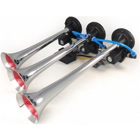 Resim Ahmet Otomotiv 3 Melodili Arap Korna Krom 24volt 