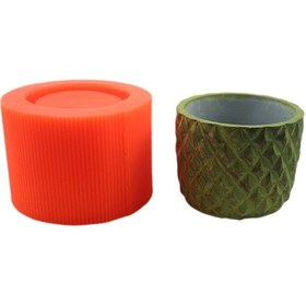 Resim Beton Saksı Silikon Kalıp - 157 