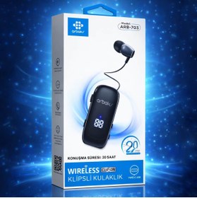 Resim Clariss Makaralı Wireless Klipsli Kulaklık - 20 Saat - Arbaks ARB-703 
