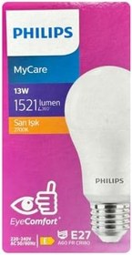 Resim Philips MyCare 13W Sarı Işık E27 Duylu LED Ampul, 2 Adet 