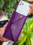 Resim Garbalia Envelope Telefon Ve Bozuk Para Bölmeli Zarf Model Mor (MÜRDÜM) Cüzdan 