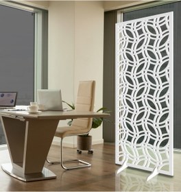 Resim Liar Dekor Liar Ahşap Seperatör (Paravan) - KSP-69 - (18 mm) - (85 cm x 210 cm) - (Beyaz) 