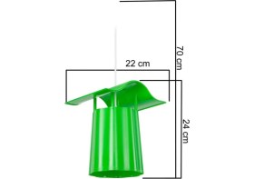 Resim Yeşil Renkli Dekoratif Ağaç Feneri ile Ortamınıza Doğal Şıklık Katın 