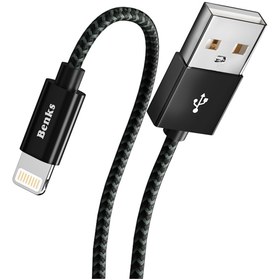 Resim Benks M07 Mfi Lightning Usb Kablo 2.4A Hızlı Şarj İphone Uyumlu Ipad Benks