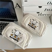 Resim 1 adet for pochacco Flip-Top Kalem Kutusu - Büyük Kapasiteli Çok Katmanlı Kırtasiye Düzenleyici, Yıldızlar ve Gezegenler ile Sevimli Karikatür Tasarımı, Okul, Ofis, Seyahat Aksesuarları Depolama için Dayanıklı Kumaş, Kalem Torbası, Okul Malzemeleri, Zihinsel Tasarım, Katmanlı Bölümler 