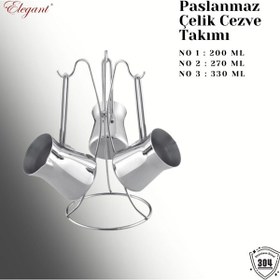 Resim Prizma Cezve Takımı 