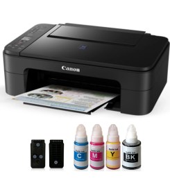 Resim Canon E3640 Wifi Yazıcı 250 Sayfa Kapasitesi ile Siyah, Sarı, Magenta, Cyan Renk Seçenekleri 