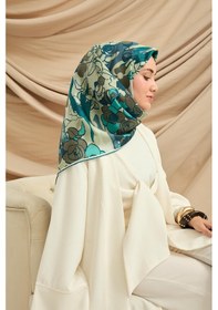 Resim Silk Home Twill İpek Eşarp 11483-27 Küf Yeşili, Turkuaz, Gece Mavisi, Haki 