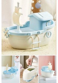 Resim Piev Dekoratif Sevimli Anahtarlı Gemi Para Kumbarası 