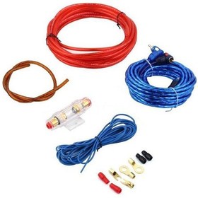 Resim Dianziye Araç Ses Sistemi Montaj Seti: 8ga Güç Kablosu, Ses Kablosu Ve Kontrol Kablosu - Metal+pvc Malzeme 