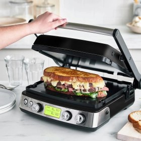 Resim Greenpan Elite Grill Tost Makinesi Siyah | 7’si 1 Arada | Thermolon™ Volt Seramik Yüzey | Pfas, Pfoa, Ptfe Içermez | 