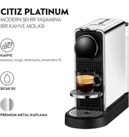Resim AyrStore C 140 Citiz Platinum, Paslanmaz Çelik Kahve Makinesi 