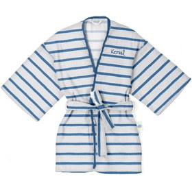 Resim Müslin Çocuk Kimono Bornoz - Coco Brush - 4 Yaş 
