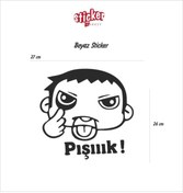 Resim Sticker Market Pışık Sticker (beyaz) 