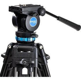 Resim Benro KH-26P Video Tripod Uzun Model Alüminyum Yapı ile Profesyonel Kullanım İçin Stabil Destek 