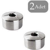 Resim Porsima Large 2 li Derin Metal Küllük 