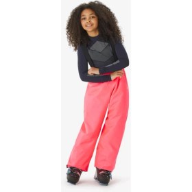 Resim Decathlon Wedze Çocuk Kayak Pantolonu Pembe 100 Isı Yalıtımı ve Su Geçirmezlik Özellikli 6/14 Yaş 