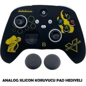 Resim Xbox Series S/seris x 9.nesil Uyumlu Desenli Oyuncu Kolu Silikon Kılıf +Analog Silikon 
