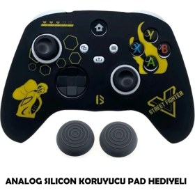 Resim Xbox Series S/seris x 9.nesil Uyumlu Desenli Oyuncu Kolu Silikon Kılıf +Analog Silikon 