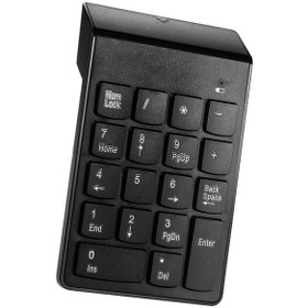 Resim 2.4g Usb Sayısal Klavye 18 Tuşlu Kablosuz Mini Dijital Klavye 