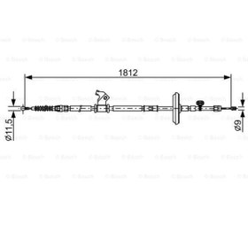 Resim BOSCH 1987482503 Fren Teli 1812 Mm 