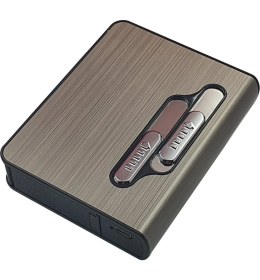 Resim Tusah USB Şarjlı Elektronik Çakmak Taşınabilir Sigara Paketi Muhafaza Kutusu Kişiye Özel 