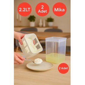 Resim Süzme Yoğurt Filtresi ile Evde Yoğurt Keyfi! 2 Ad Kapasite 2.2lt 