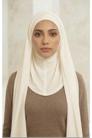 Resim Sonbaharmoda Tek Parça Hazır Pratik Şifon Şal Hijab - Şifon Şal, Kaymaz, Terletmeyen 