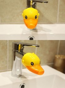 Resim pazarella Çocuklar İçin Musluk Uzatıcı Sevimli Ördek 