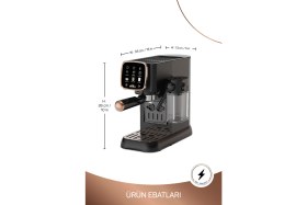 Resim Arzum OK0032-04 Arzum Okka Espresso Solo M Yarı Otomatik Espresso Makinesi - Bakır 
