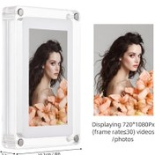 Resim Hallow 10.1 İnç Wifi Akrilik Dijital Fotoğraf Çerçevesi Dijital 