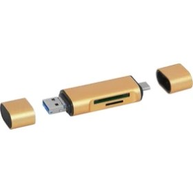 Resim Frisby SD/TF - Micro USB/Type-C OTG Taşınabilir Kart Okuyucu 