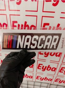 Resim Nascar 19x5,5 Cm 1 Adet Baskes Renkli Baskı Sticker, Bisiklet, Karavan,otomobil,çocuk Odası 