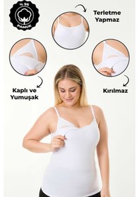 Resim Emzirme Atleti Kaplı Beyaz 