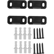 Resim Seeppitous 2 Set Sürgülü Ahır Kapı Zemin Kılavuzu Alt Ayarlanabilir Çift Klip Zemine Monte Kılavuz Donanım (Yurt Dışından) 